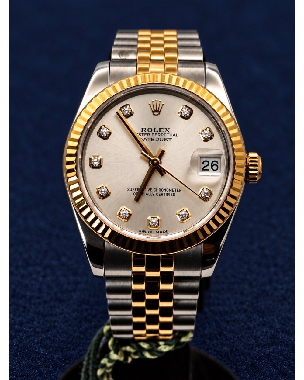 Rolex Datejust 31 Silver Diamond Dial 178273